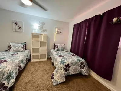 Bedroom in an Empowering Potential Housing recovery residence